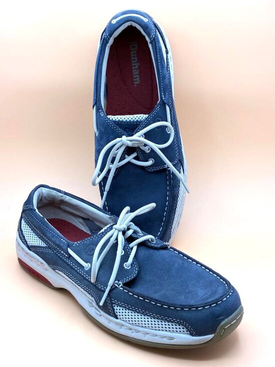 Dunham Other - *EUC* Dunham Mens Blue Suede & Mesh Captain Boat Shoe Loafers Slip-ons, Sz 9D